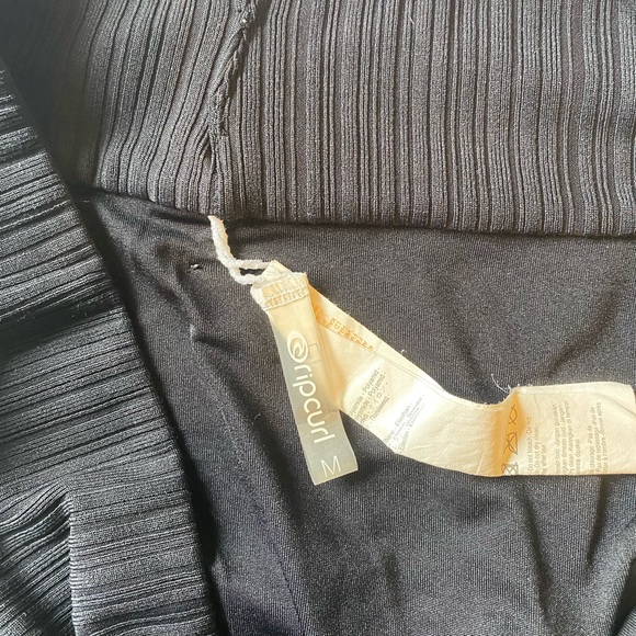 Black Ripcurl Ribbed High Waisted Bikini - Picture 4 of 4